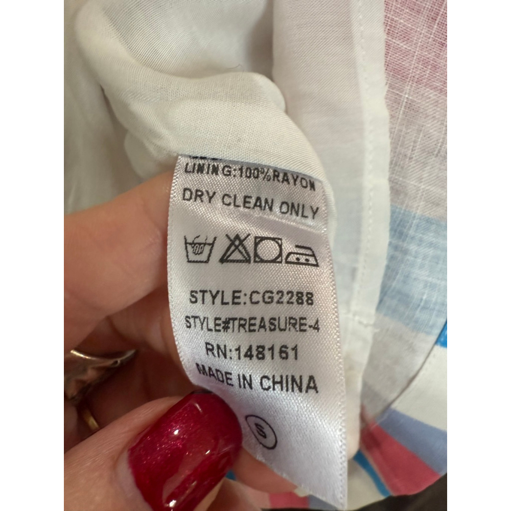 Women's Buddy Love Striped Mini Dress S Pink Blue - Picture 6 of 10